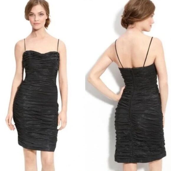 Rickie Freeman Teri Jon Black Taffeta dress - Picture 1 of 10